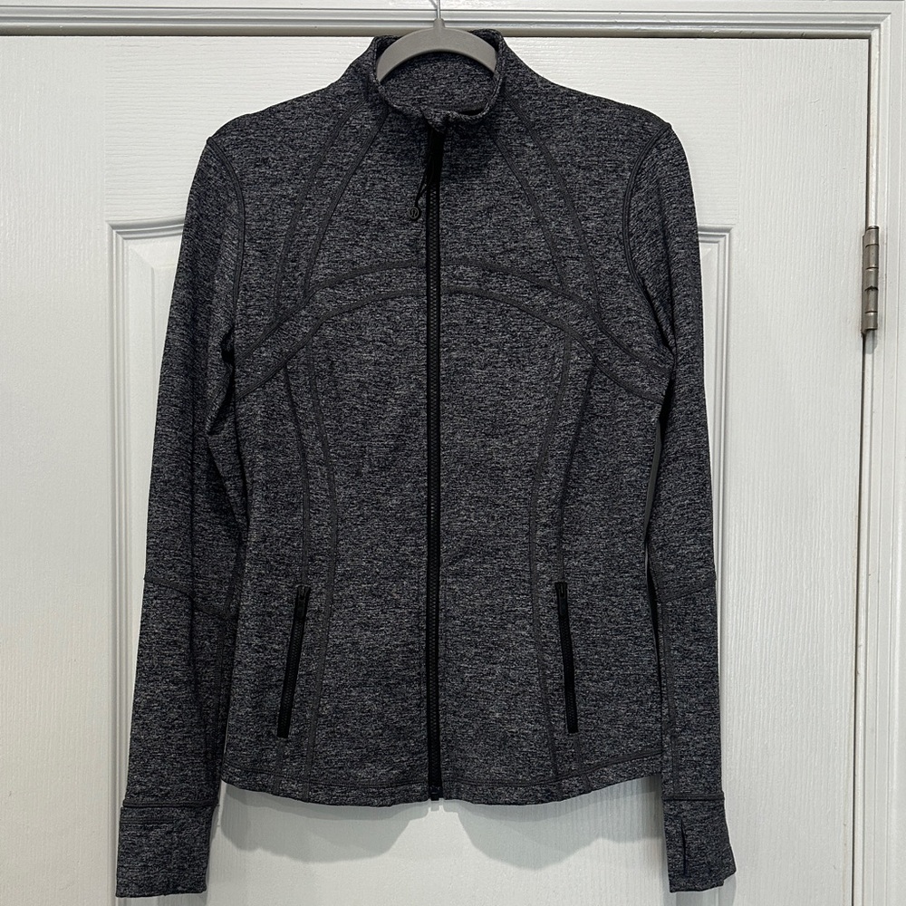 Lululemon define jacket size 10 heathered black